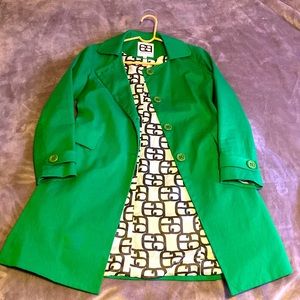 Edward An Peacoat Jacket Size 4, Kelly Green. Woman’s Green Coat. Great Cond.